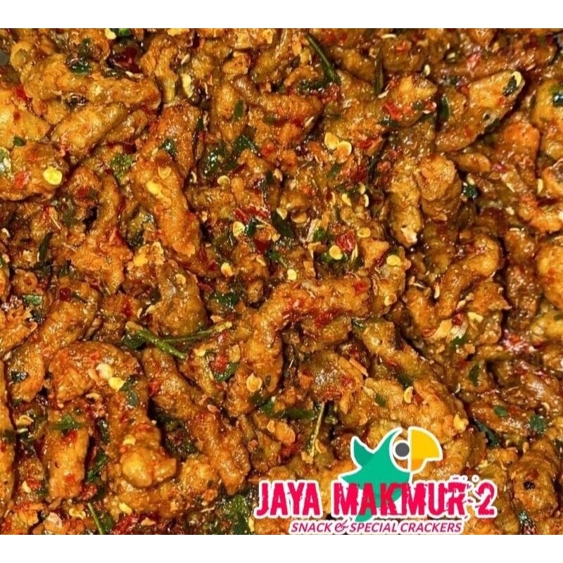 

kripik usus pedas daun jeruk 1 kg