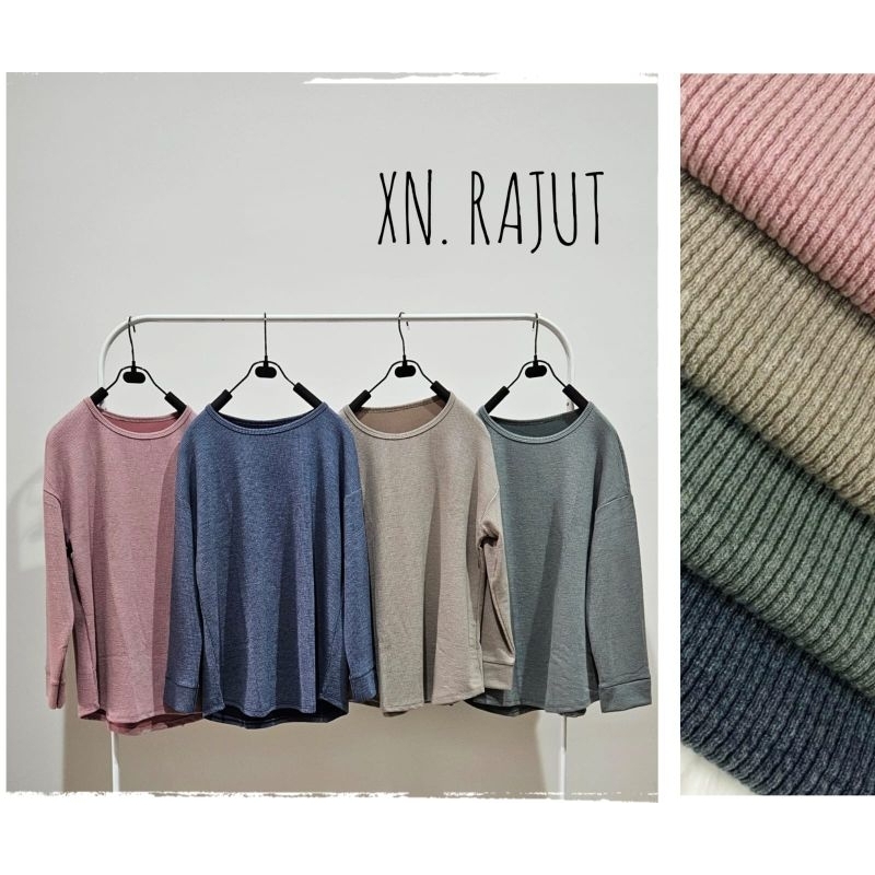 Kaos Iwata XN Rajut / Kaos Rajut Oblong Premium / Kaos Rajut / Kaos Wanita