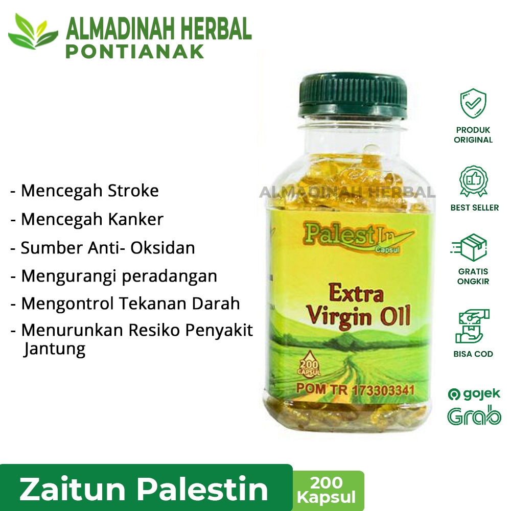 

Minyak Zaitun Extra Virgin Olive Oil Palestine 200 Kapsul