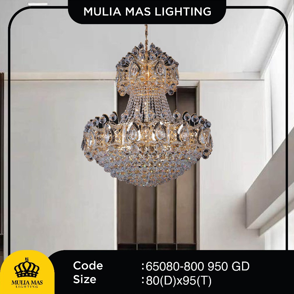 Lampu Gantung Model Crystal Minimalis Hias Ruang Tamu 65080
