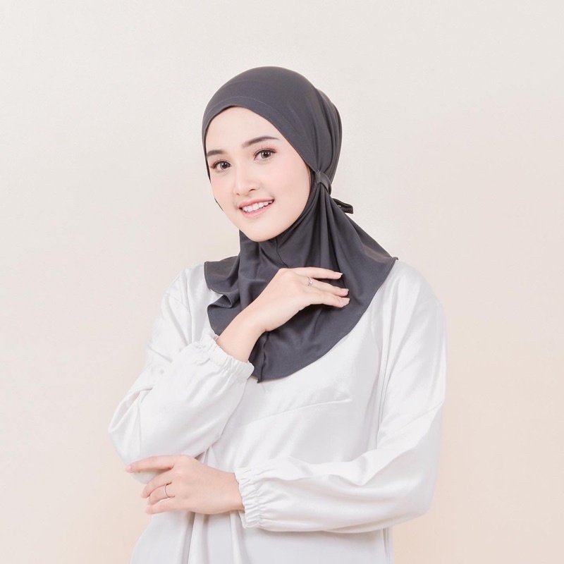 Hijab Bergo Tali Naya Non Pet Jersey olahraga Hijab Bergo Maryam Jersey Premium Hight Quality Humair