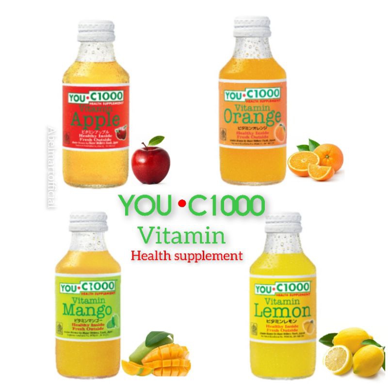 

YOU C1000 Minuman Vitamin C 140 ml Lemon / YOU C1000 Orange / YOU C1000 Apple / YOU C1000 Manggo