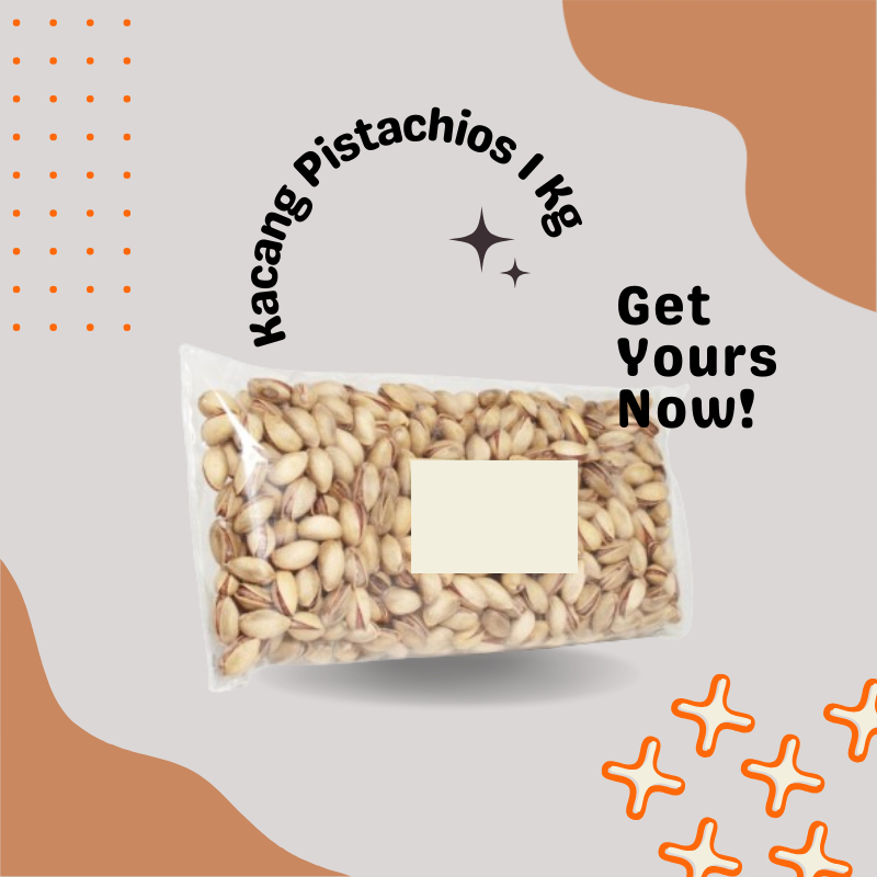 

[ COD ] Kacang Pistachio 1 Kg / Kacang Pistachio / Kacang Fustuk / oleh oleh haji dan umroh
