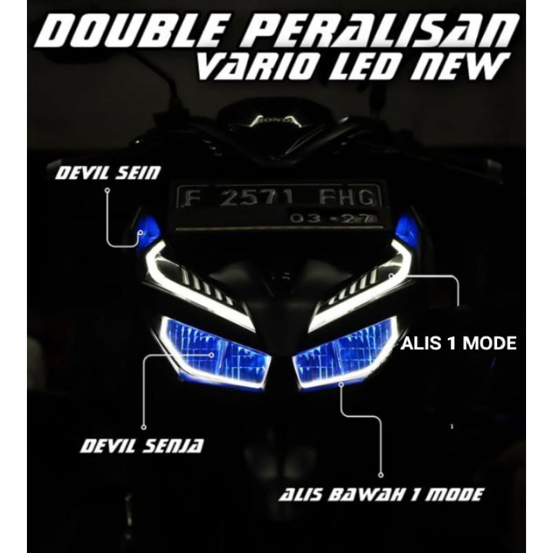 Lampu Alis+ Stoplamp Runing Vario LED New 125/150
