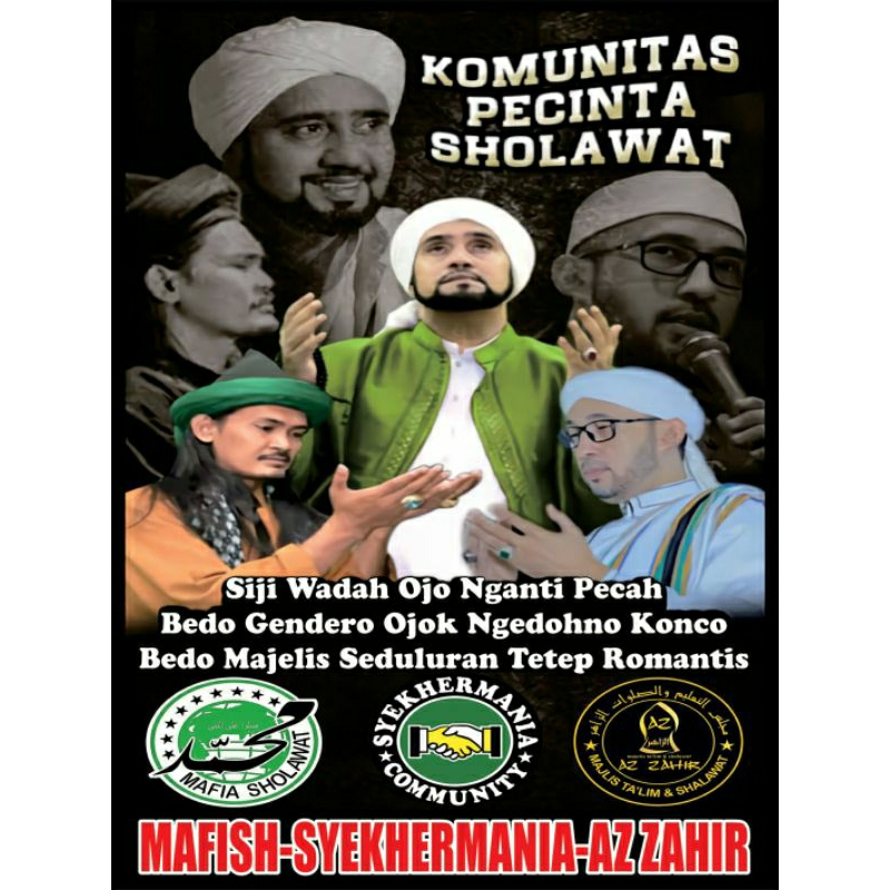 Bendera sholawat Mafish-Syekhermania-Az Zahir
