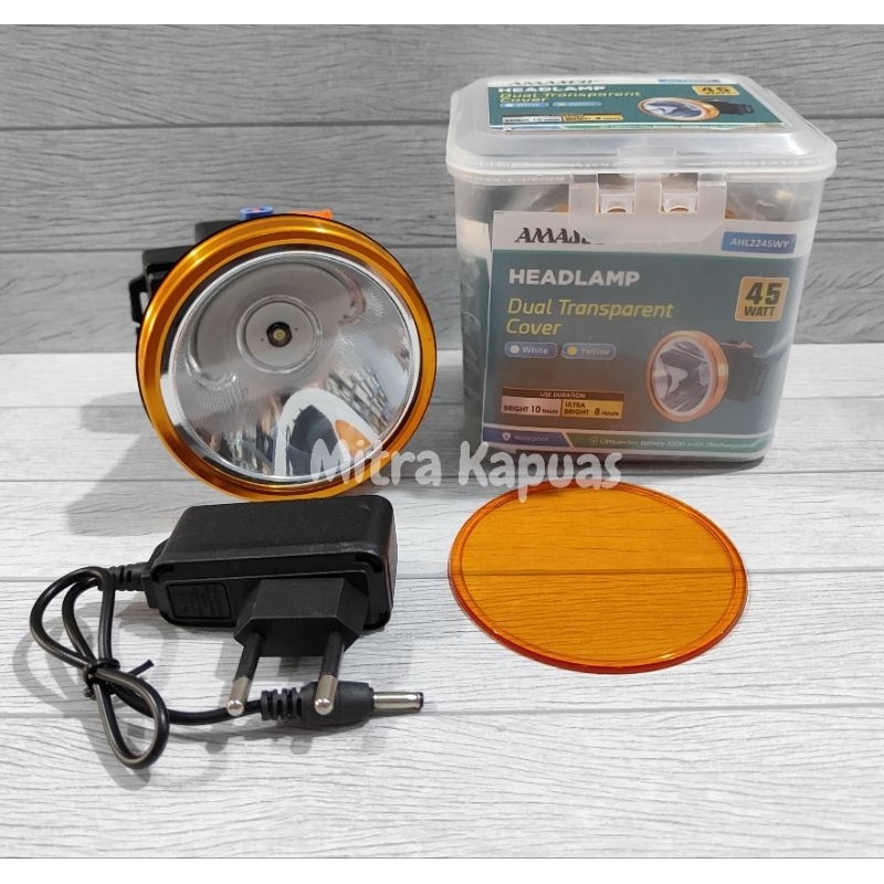 HEADLAMP AMASCO / LAMPU SENTER KEPALA 45W AMASCO