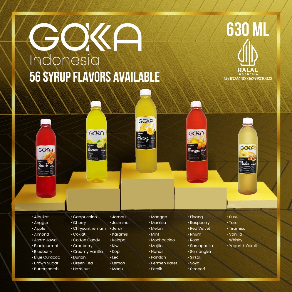 

Terk!ni (Pilihan Varian A) Sirup Gokka 630ml / Gokka Syrup Terhitz