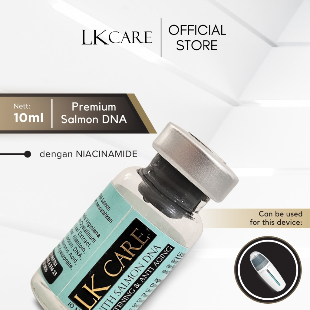 SScntx- LKCare Serum Booster Premium Salmon DNA DIRUMAH AJA dapat diaplikasikan dengan Derma Stamp