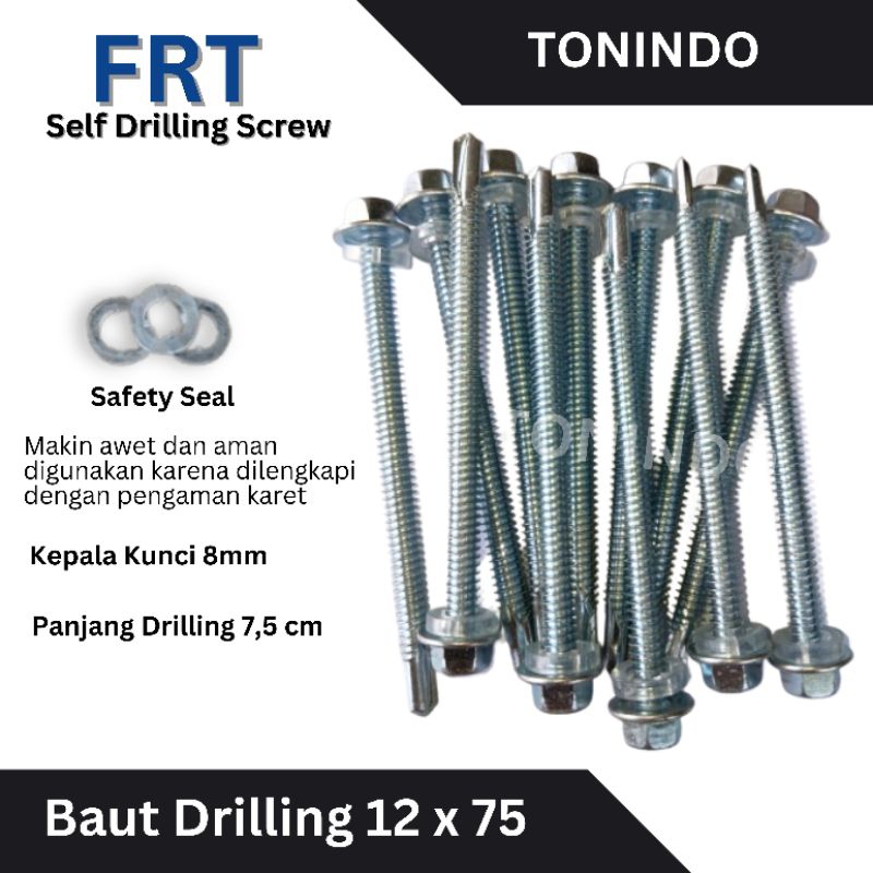 Baut Drilling Roofing Self Drilling Screw 12 x 75