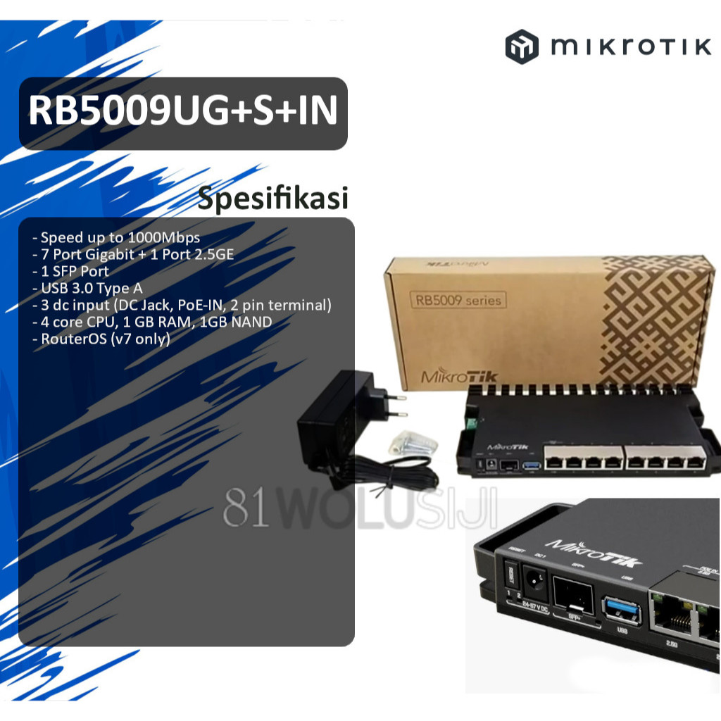 Mikrotik RB5009UG+S+IN Gigabit mikrotik router