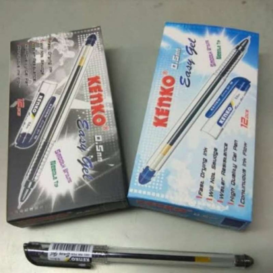 

PULPEN KENKO EASY GEL 0.38 PER LUSIN HTM/BIRU - Biru