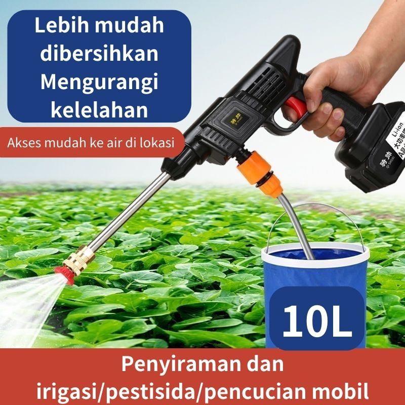 Pistol air bertekanan tinggi, tanpa kabel, cuci mobil, rumah, baterai lithium, tipe baru, pistol pen