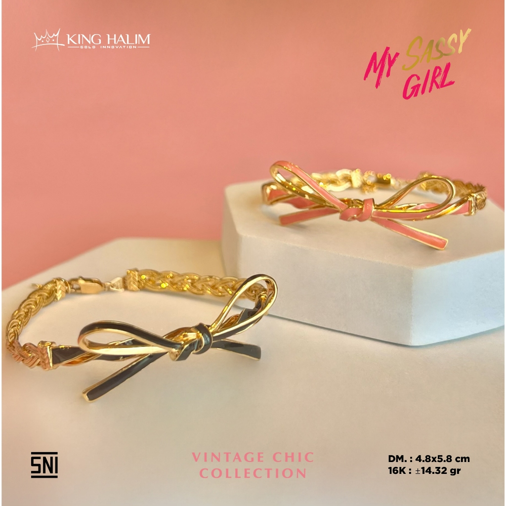 GELANG WANITA EMAS | MY SASSY GIRL BRACELET 16K - AMALA GOLD [ KING HALIM JEWELLERY ]