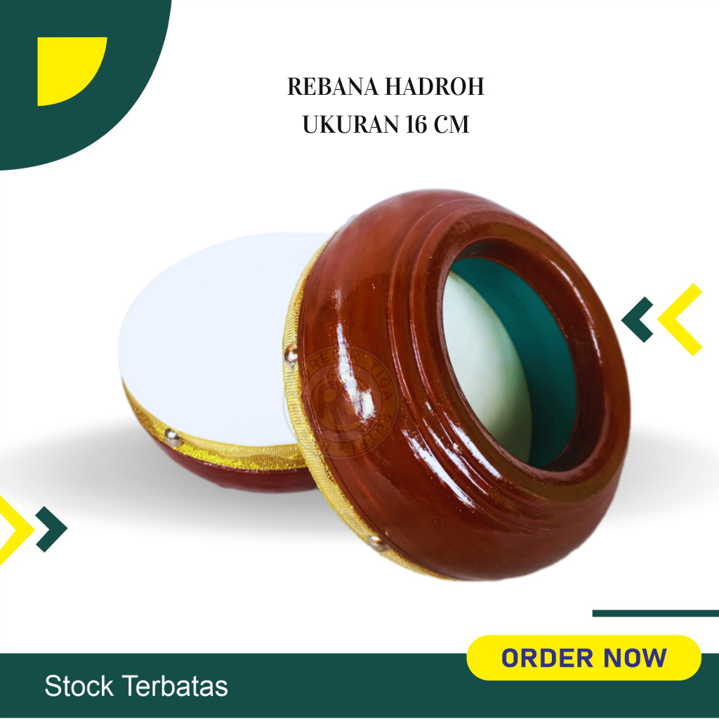 rebana hadroh anak uk 16 cm rebana kompang gendang anak rebana khosidah rebana jepara