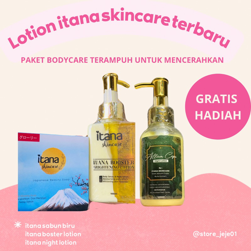 READY ORI 100%||LOTION ITANA SKINCARE||BODYLOTION ITANA||ITANA BOOSTER BRIGHTENING LOTION