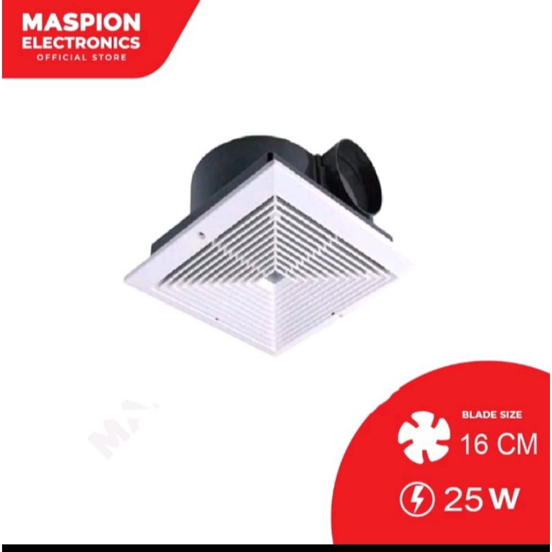 Maspion Exhaust Fan Plafon /Kipas Angin Hisap Plafon MV 16 EX 6 inch