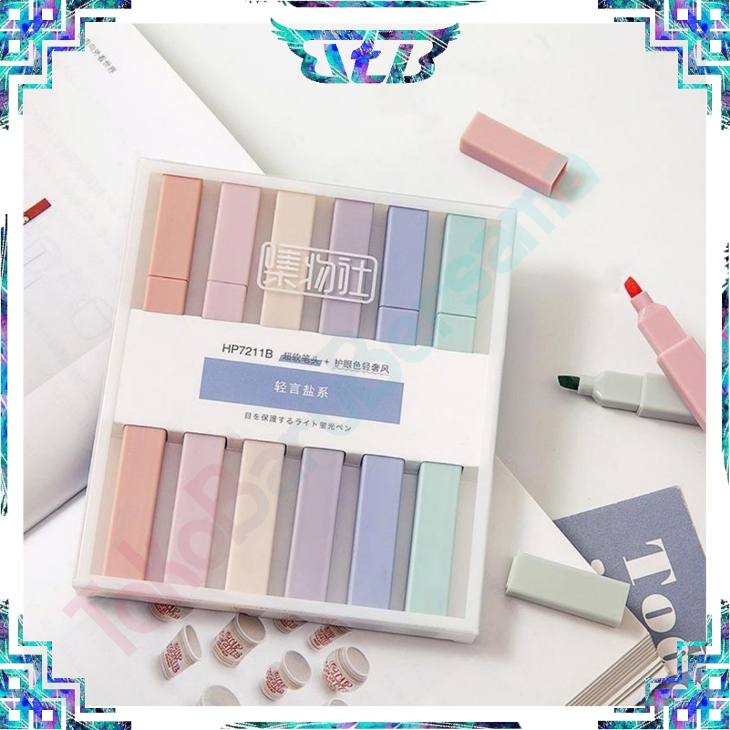 

TBB Stabilo /stabillo warna/stabilo isi 6 warna pastel/Tint Marker Highlighter 1 set isi 6 S104