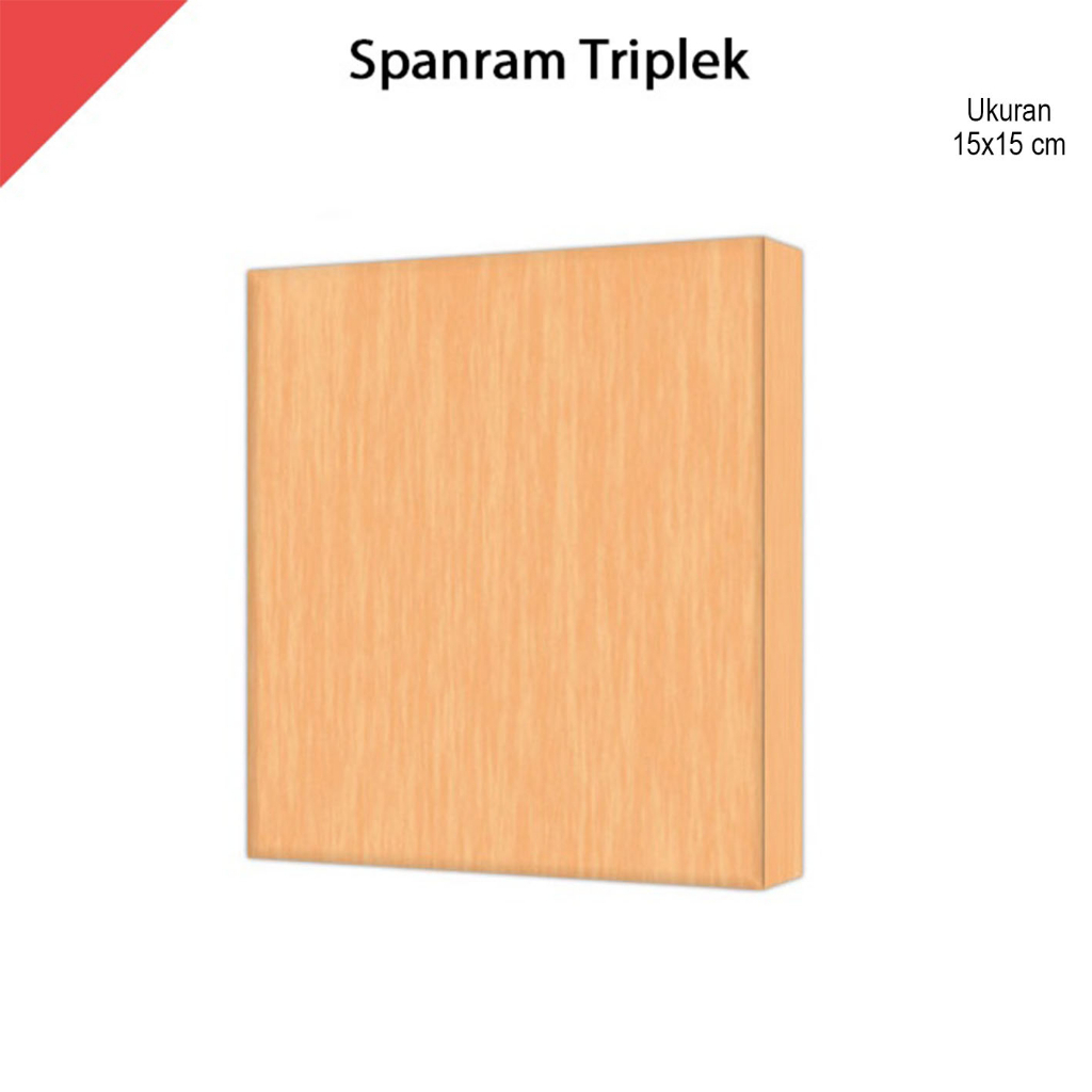 Box Kayu Mini Frame Rangka Kayu Spanram Triplek 15x15 cm Box Poster