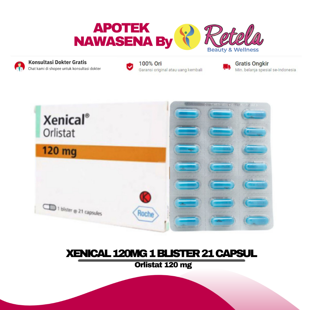 XENICAL 120MG 1 BLISTER 21 CAPSUL ( Orlistat 120 mg )