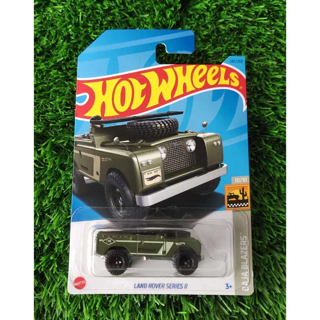 HOT WHEELS LAND ROVER SERIES II HIJAU ARMY