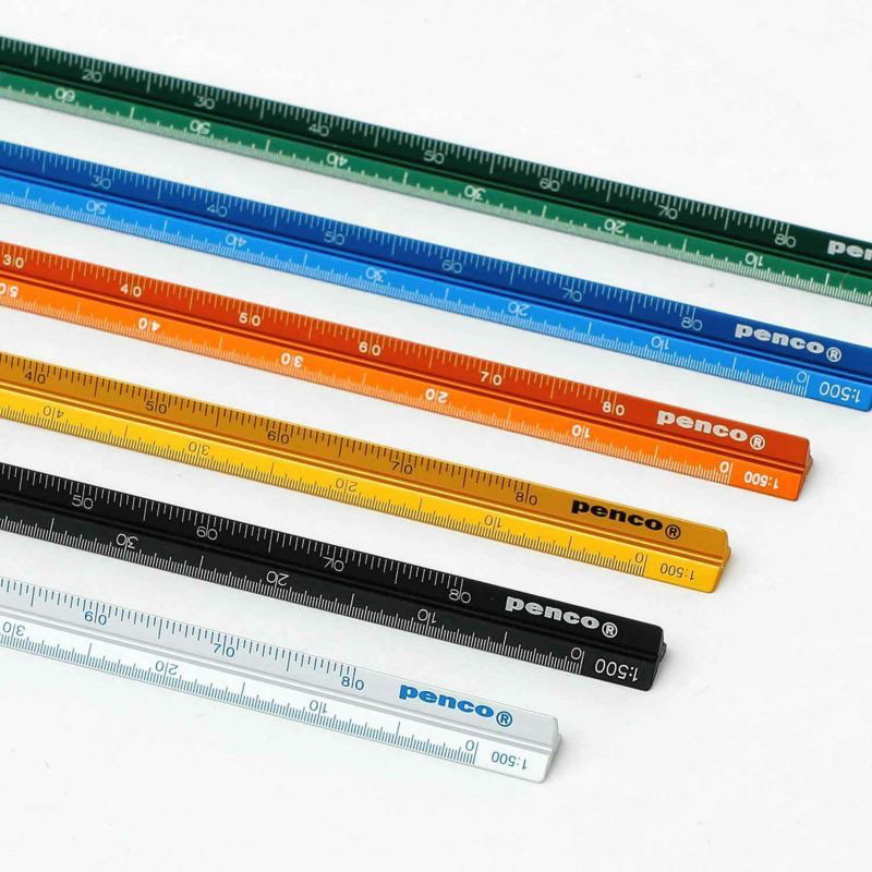 

HighTide Penco Drafting Scale Ruler Triangular 15cm Penggaris Segitiga Garisan Metal Draft