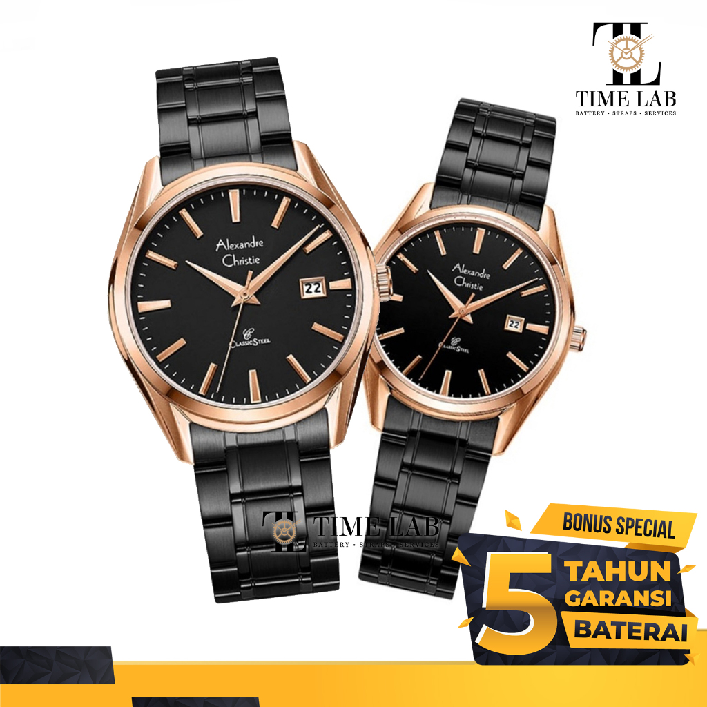 JAM TANGAN COUPLE ALEXANDRE CHRISTIE AC8682 / AC8682MD / AC8682LD ORIGINAL | TIMELAB