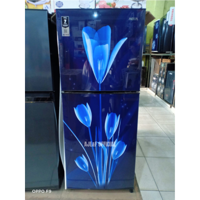 KULKAS 2 PINTU AQUA AQR - D251 (LB) LILY BLUE NO FROST