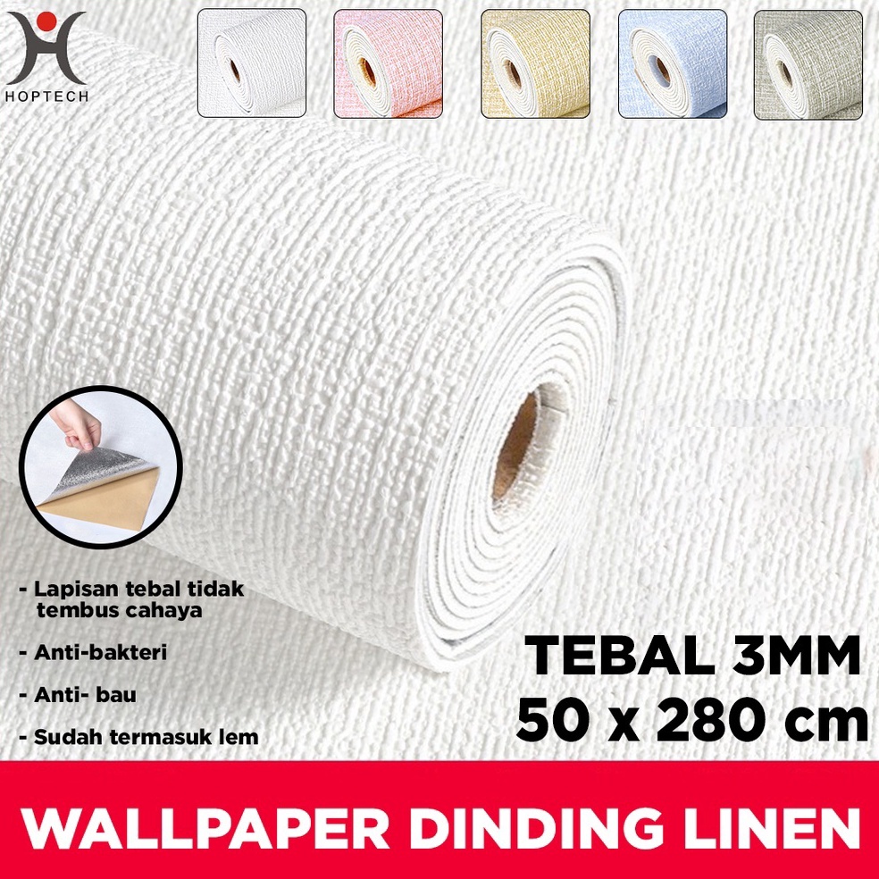 [✪R12(] Wallpaper Linen Roll | Wallpaper Dinding | Dekorasi Kamar | Sticker dinding Kerenz