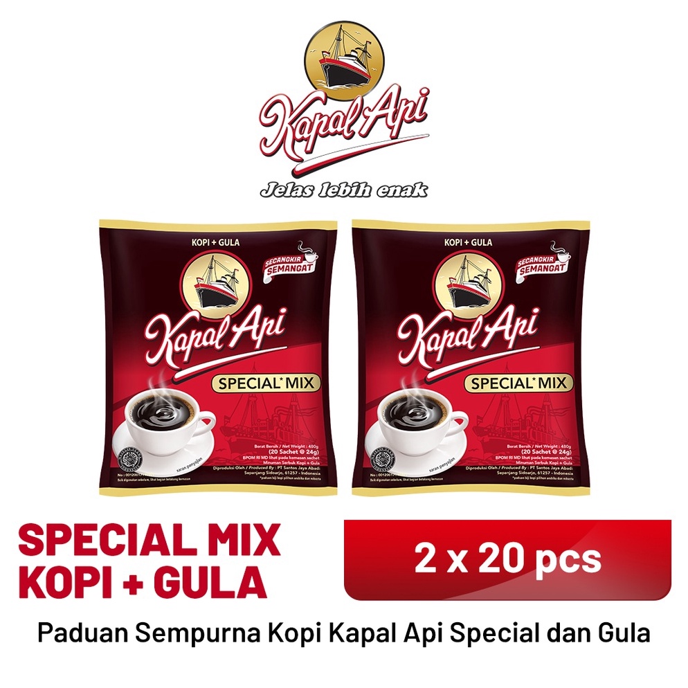 

KAPAL API Special Mix 2 Bag (20 x 23 gr) 43