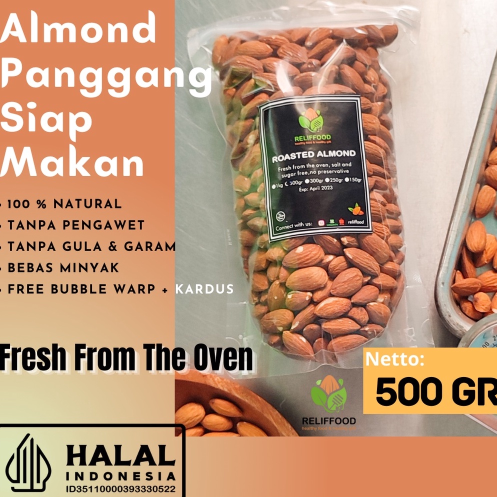 

Harga Mur4h ROASTED ALMOND 500 GRAM - KACANG ALMOND PANGGANG KUPAS [190]