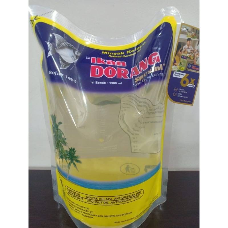 

Minyak Goreng Dorang Spesial 1900ml / 1900 ml/ Minyak Goreng Kelapa