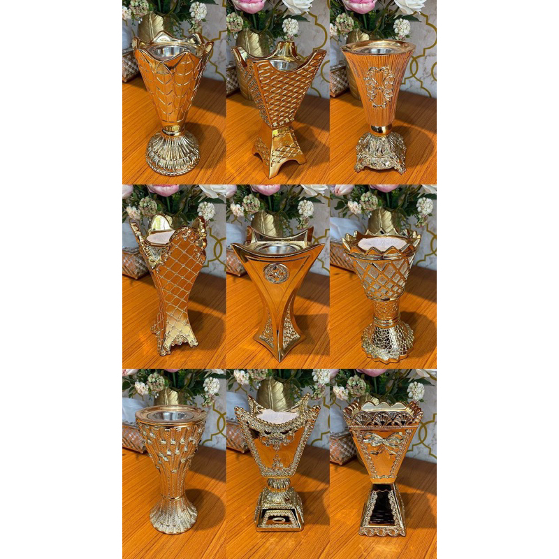 Mabkhara Arab Saudi motif tempat bakar dupa ukuran besar