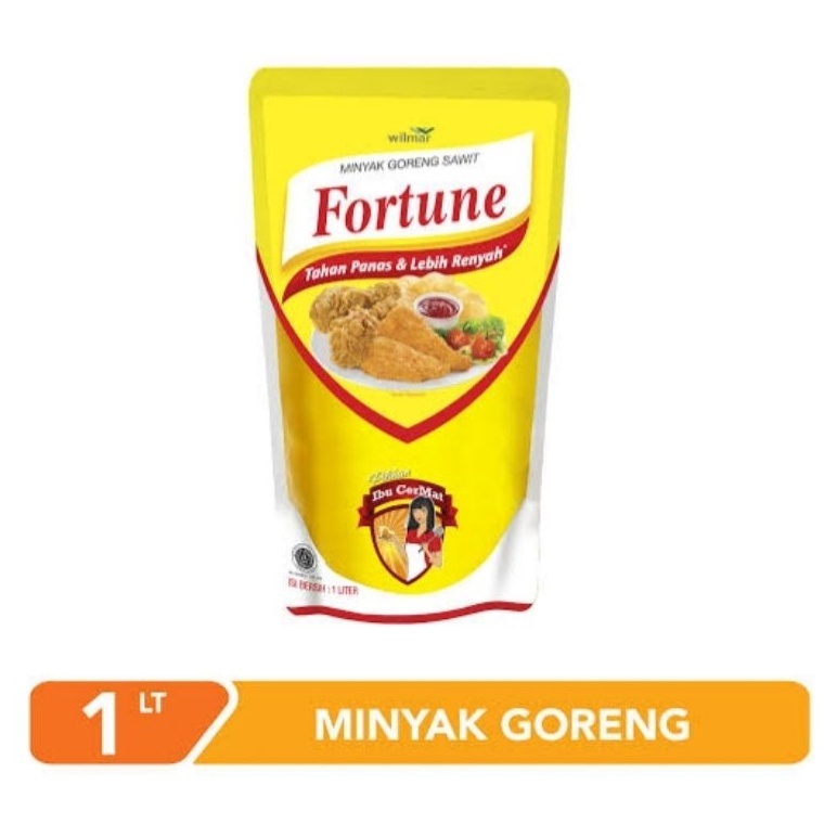 

[§T16\] Minyak Goreng Fortune Refill 1 L Kemasan Pouch Paradise