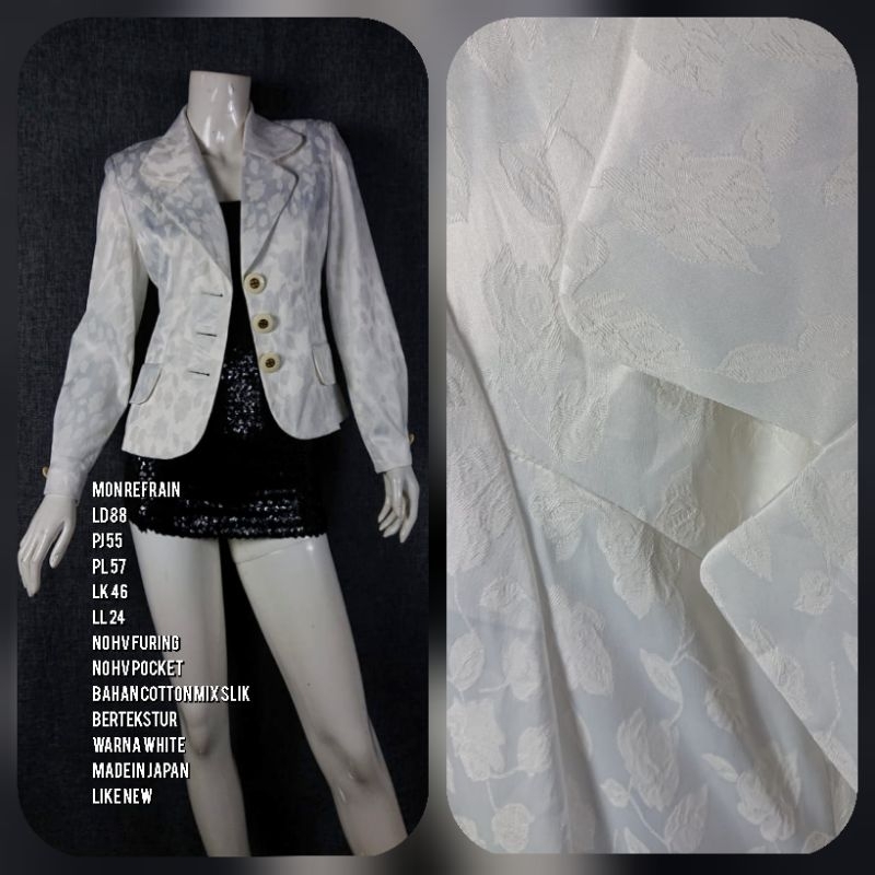 BLAZER PUTIH / BLAZER PUTIH GADING / BLAZER WHITE