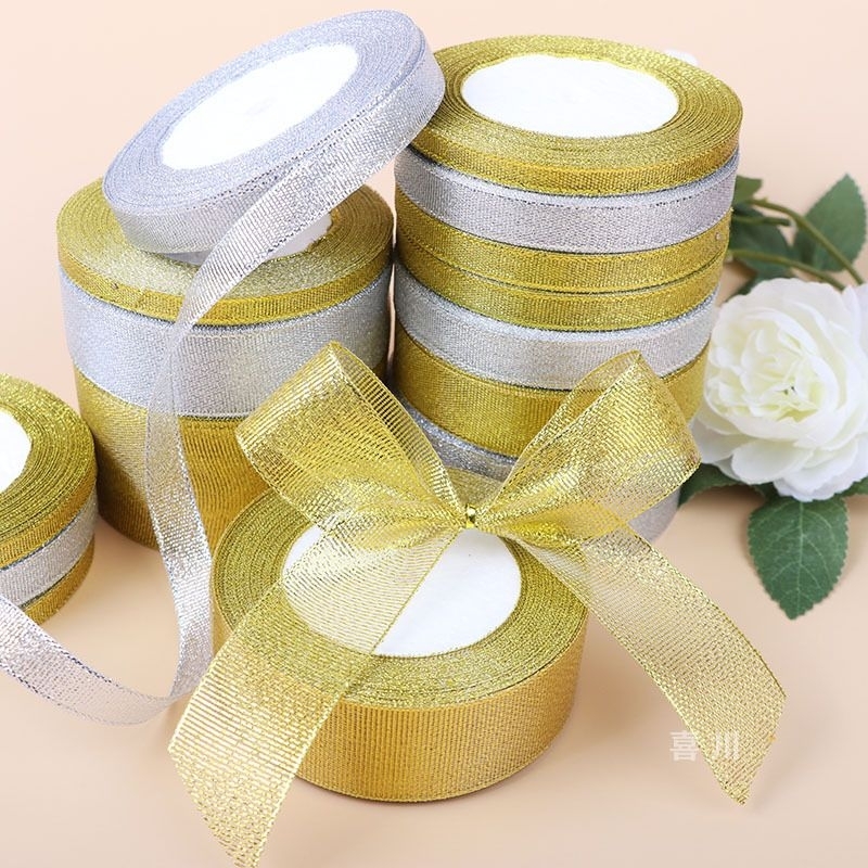 

Pita Glitter Emas/Silver Pita Semi Glitter Pita Kado Pita Hampers Pita Gold/Silver (Per ROLL)
