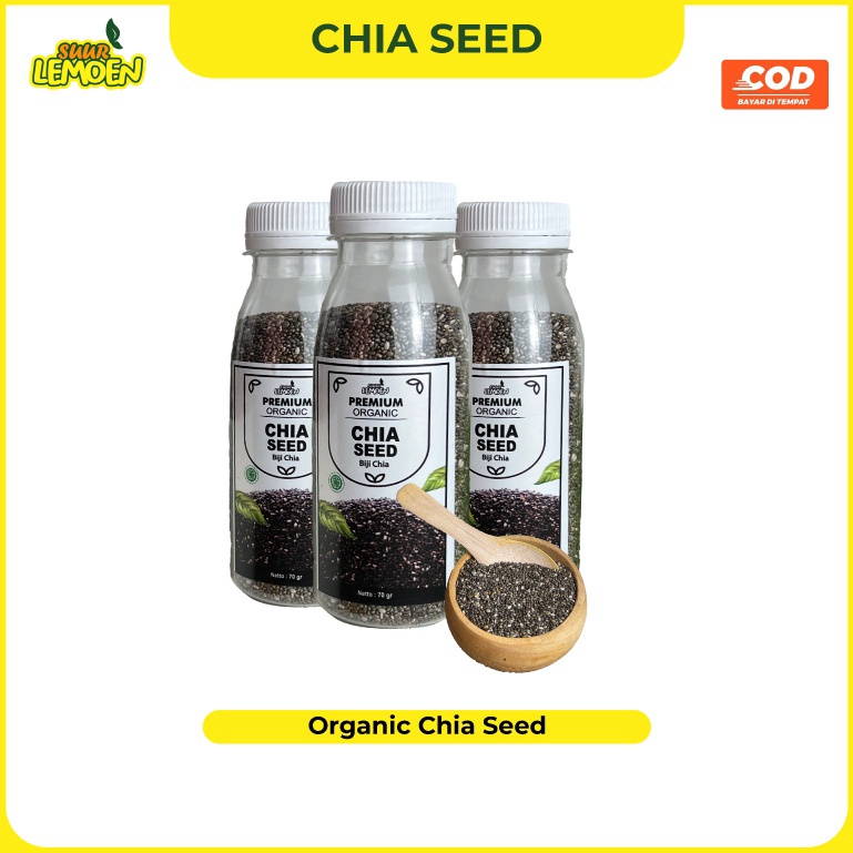 

[D7Q62] SUUR LEMOEN - Biji Chia Seed Organik 250gram 500 gram / Organic Chia Seed Mexico / Black Chia Seeds Untuk Diet Original Premium 72