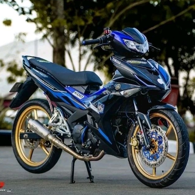 stripping lis sticker decal variasi Yamaha Jupiter mx king 150 Y15ZR warna Biru | STRIPING MX KING Y
