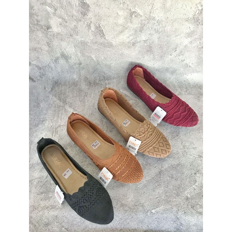 Sepatu balet rajut import wanita