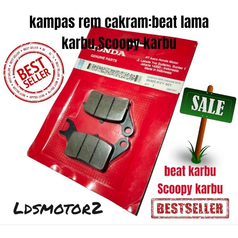 kampas rem cakram beat lama karbu/Scoopy karbu