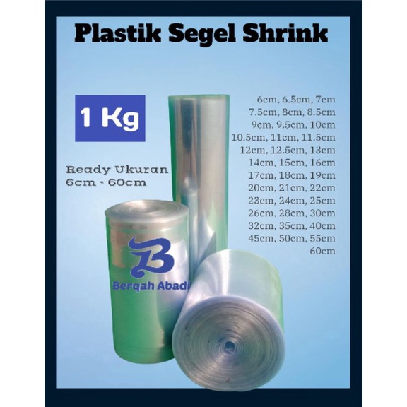 

Plastik Shrink / Plastik Segel 6cm-60cm 1 kg. Harga Murah )V ♪