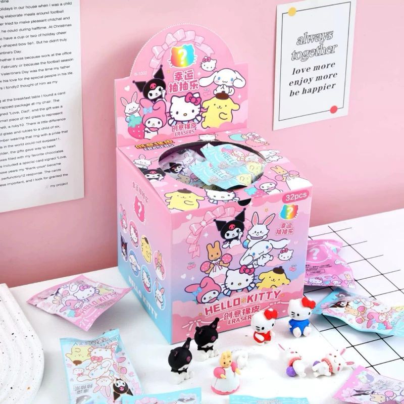 

[ TWX_08 ] Penghapus BB Sanrio / Miniatur Rubber Sanrio Kawaii / Miniatur Rubber Blind Box Sanrio