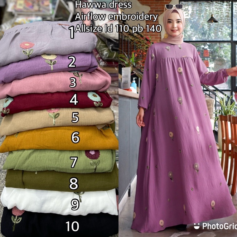 Kode JYZ929 Hawa dress Moms by olivia mj
