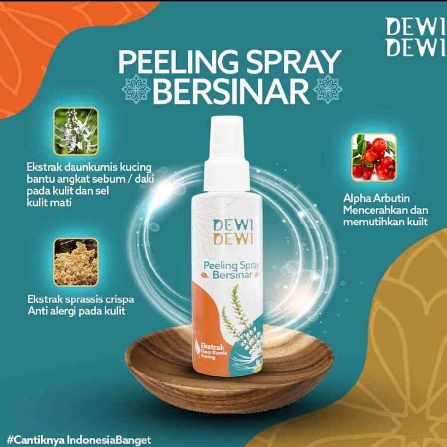 PEMBERSIH DAKI LEHER TANGAN BADAN PEELING SPRAY DEWI DEWI