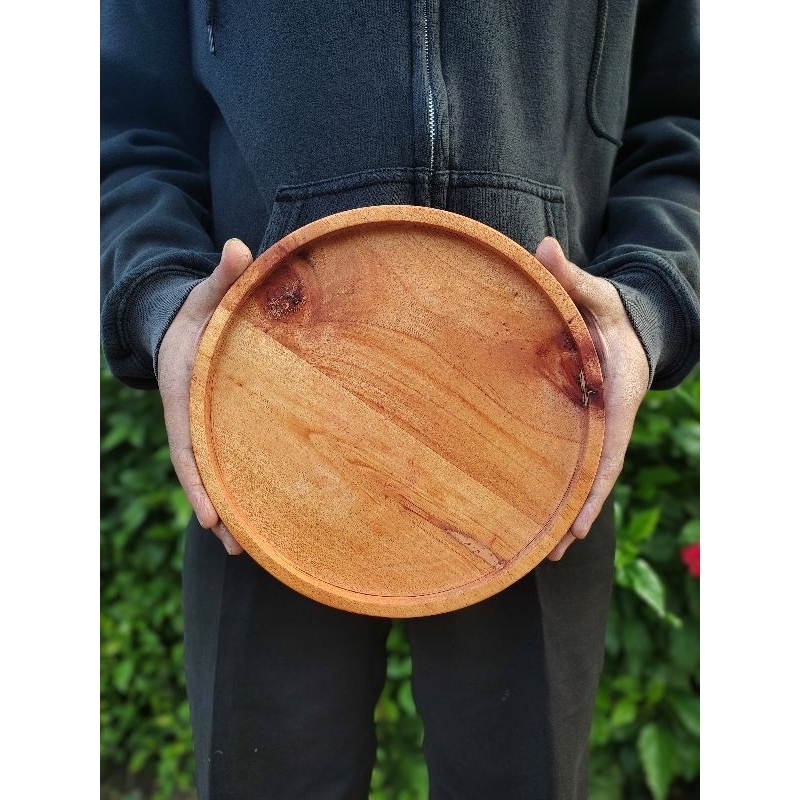 Piring Kayu | Piring saji kayu | Piring kayu aesthetic | piring kayu murah