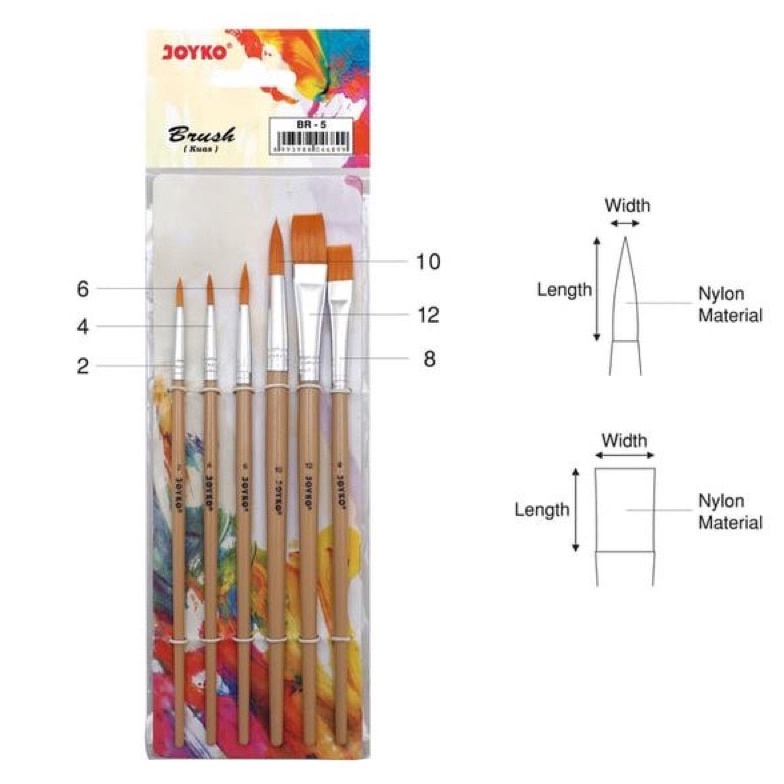 

CALYS Brush BR-5 Joyko / Kuas Lukis BR-5 Joyko 8aicp