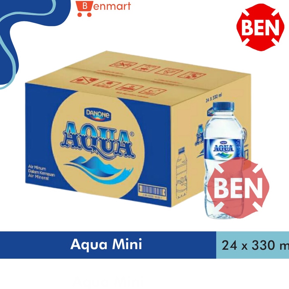 

YZT Aqua Mini 330ml 330 ml 1 Dus 24 Botol Pcs - Air Mineral Kecil Murah Terlaris (