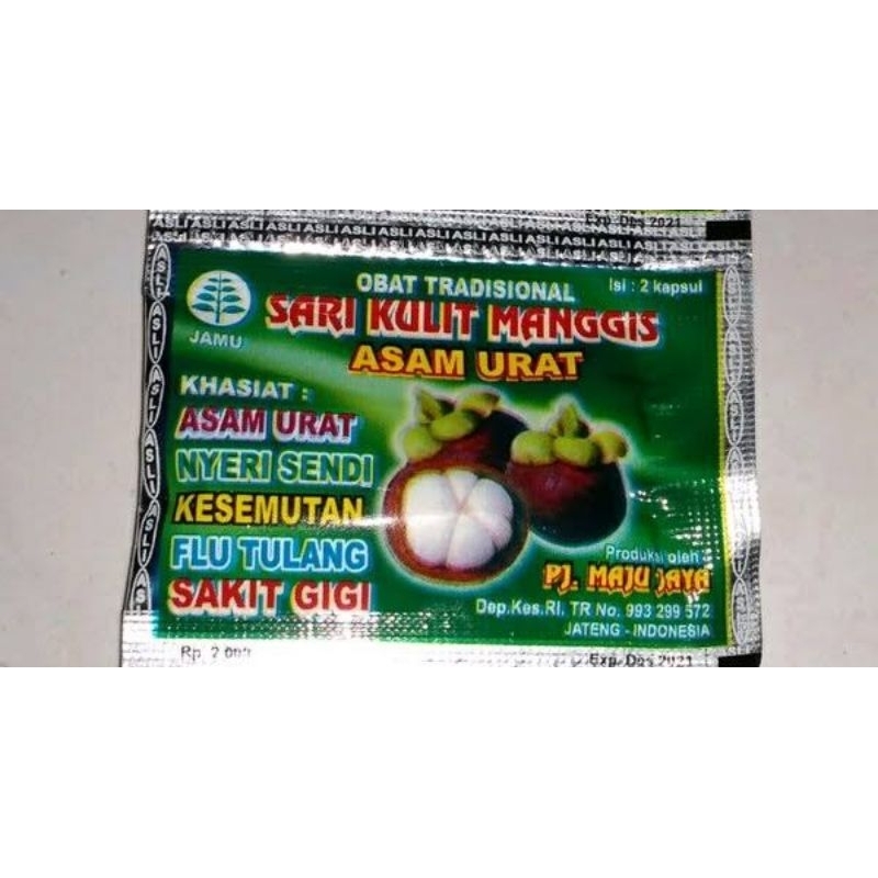 

sari kulit manggis hijau renceng