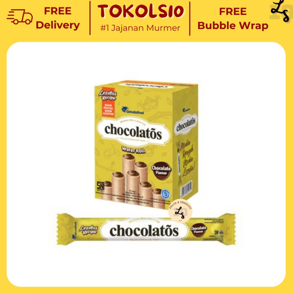 

80 Gery Chocolatos Wafer Cokelat Stick 500 Isi 24 pcs 64