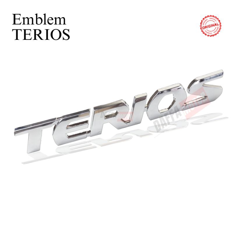 Emblem TERIOS daihatsu original 2018-2023 new tulisan terios daihatsu logo terios daihatsu terbaru n