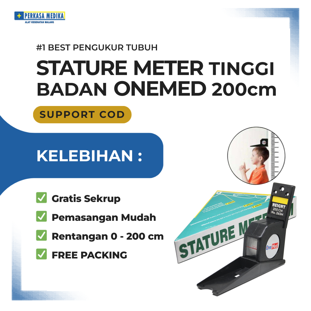 Pengukur Tinggi Badan Stature Meter ONEMED di Perkasa Medika Malang